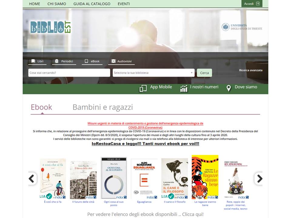 #iorestoacasa e vado su Biblioest
